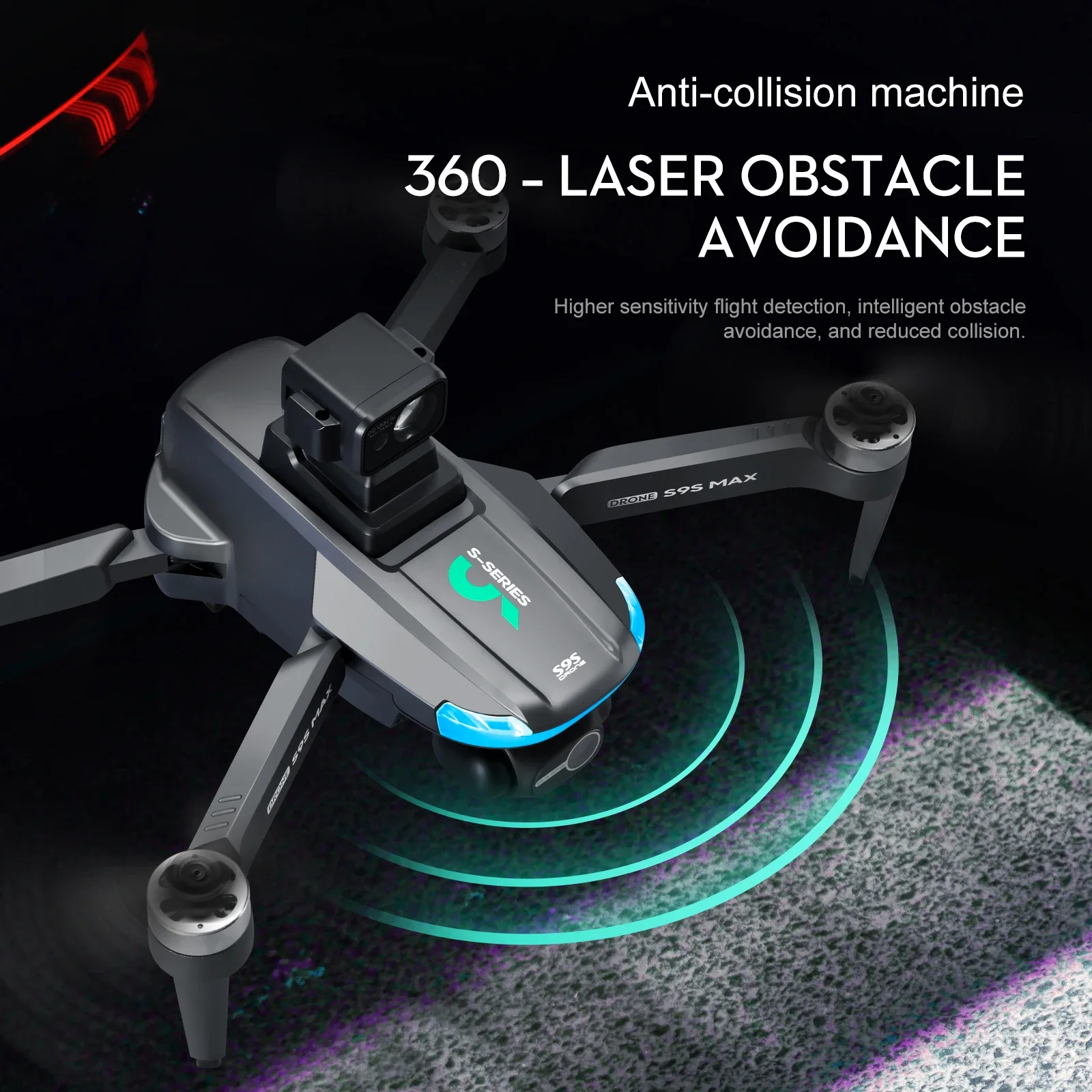 NEW S9S MAX MINI Drone 4K 2-Ax - Drone Camera With Gimbal 评论和价格