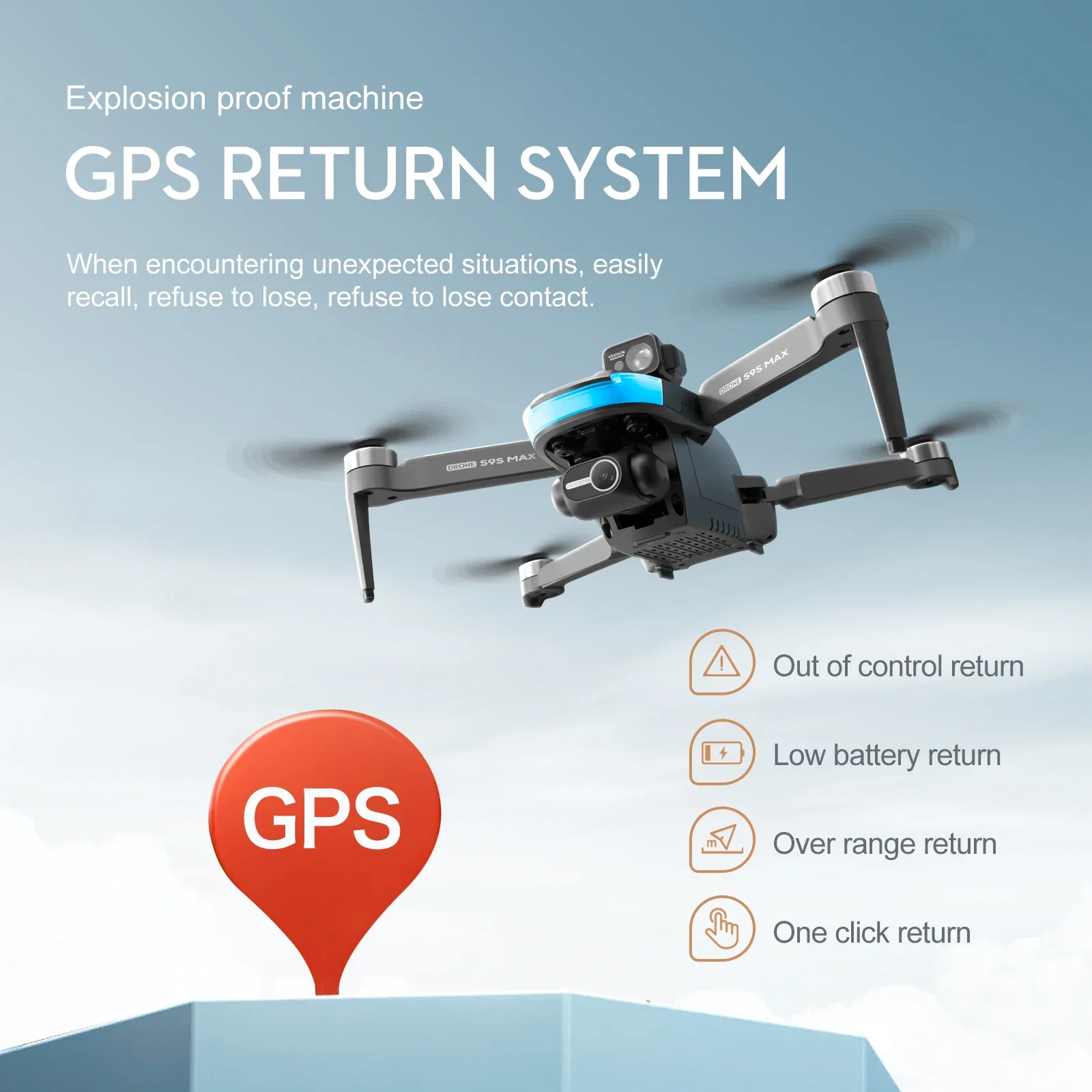 NEW S9S MAX MINI Drone 4K 2-Ax - Drone Camera With Gimbal 评论和价格
