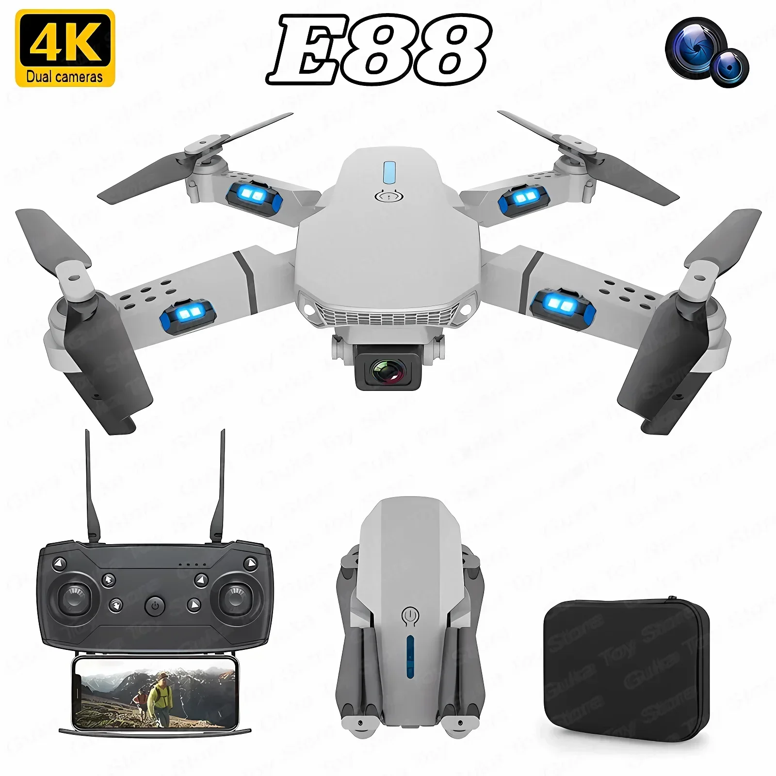E88 Pro WIFI FPV Drone Wide An - Drone Camera Wide Angle 评论和价格