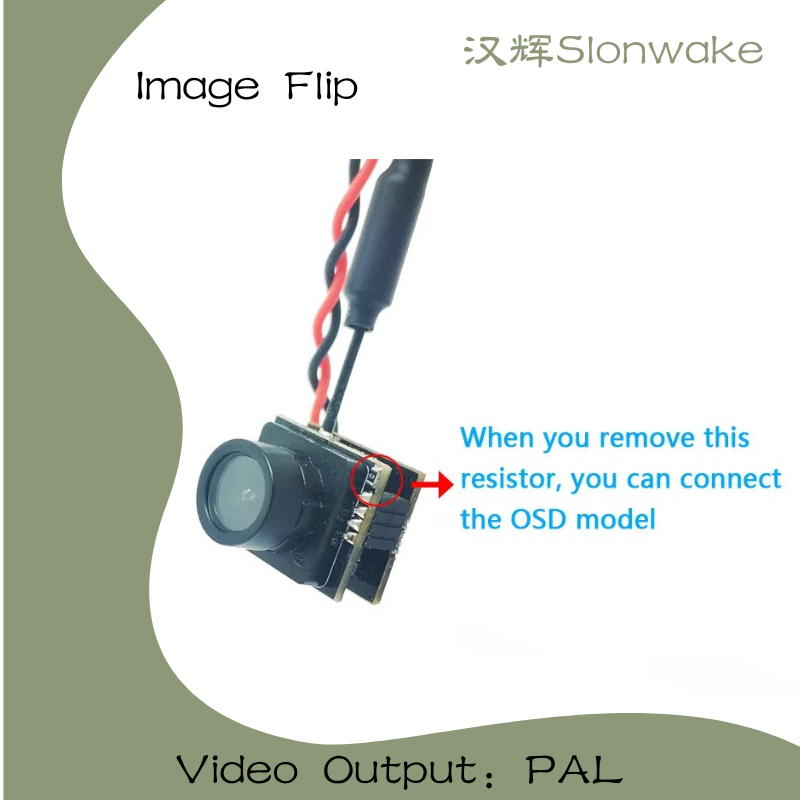 Slonwake 5.8G 48CH 25mW FPV VT - Drone Camera Wide Angle 评论和价格