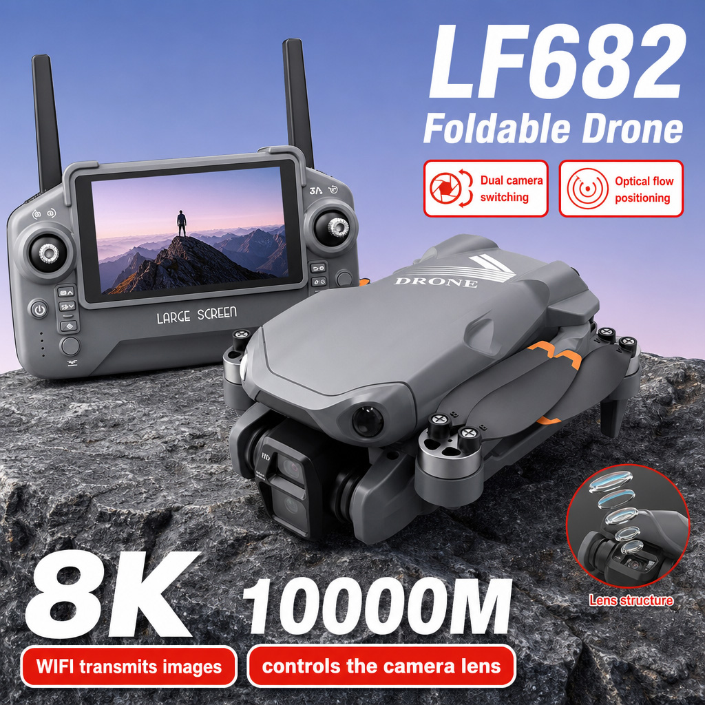 Aerial Photo LF682 Drone 8K HD - Drone Camera With Gimbal 评论和价格