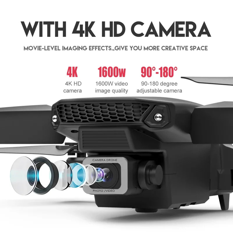E88 ProIntelligent Folding Dro - Drone Camera Wide Angle 评论和价格