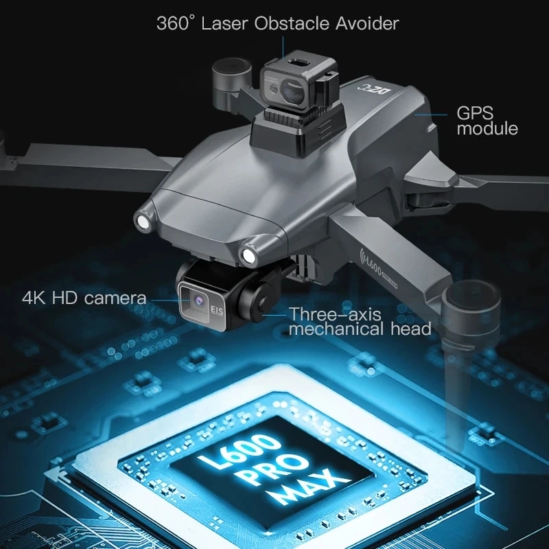 L600 PRO MAX GPS Drone Profess - Drone Camera With Gimbal 评论和价格