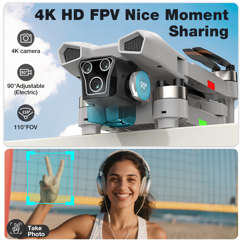 NEW Hot L017 Pro Drone Brushle - Drone Camera With Gimbal 评论和价格
